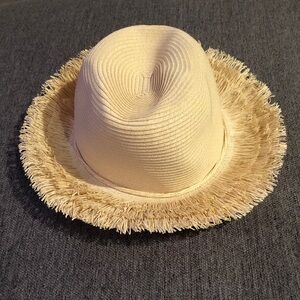 Unique Straw Hat with fringe layers
